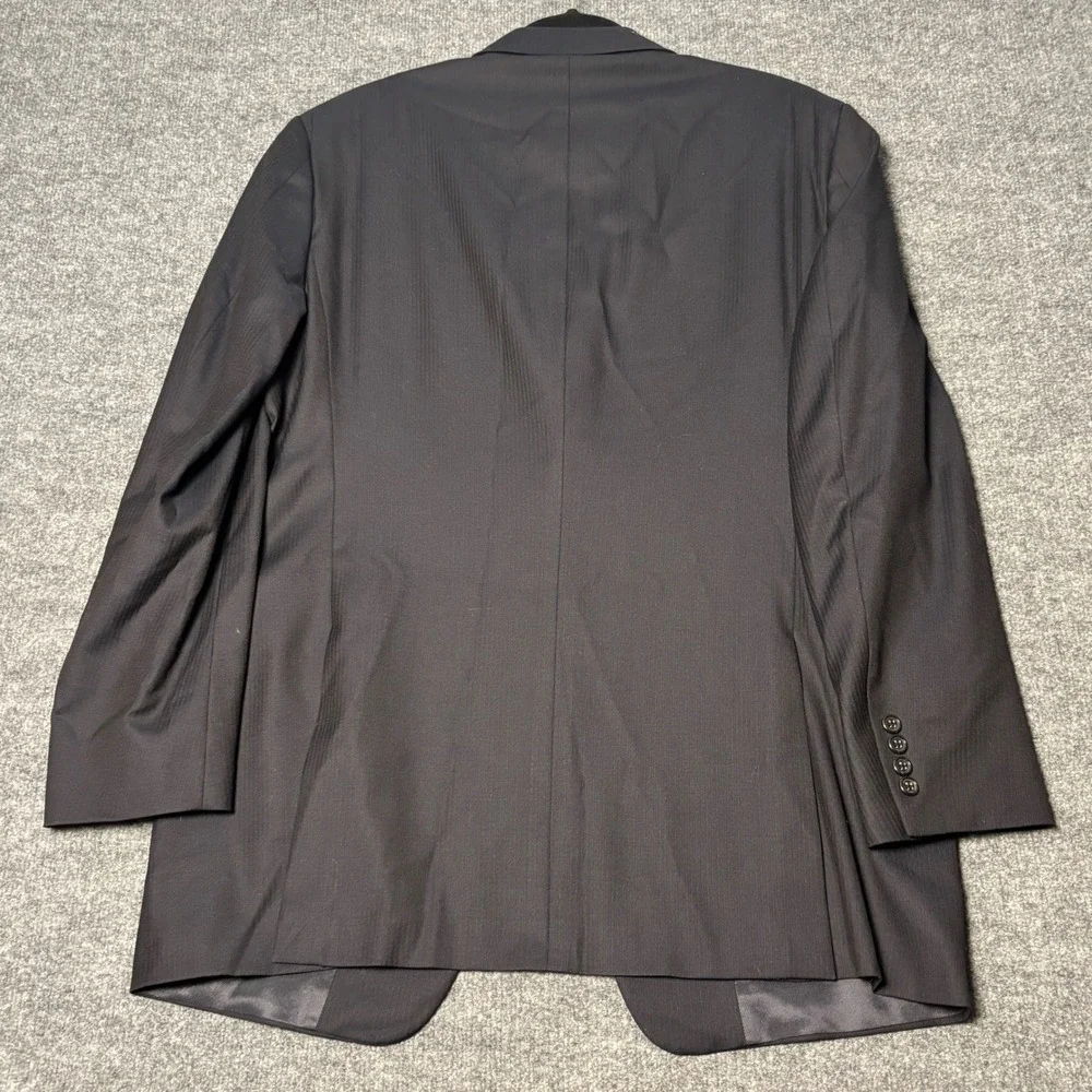 Gieves &‎ Hawkes men's two piece  100% Worsted Wool Mens Black pinstripe Suit